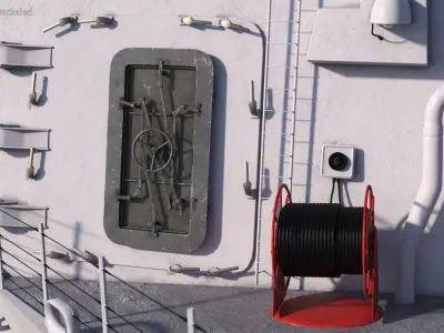 Watertight Ship Doors Collection 3D model