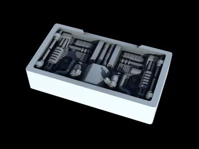 Sci-Fi KitBash and Props Pack Part two 3D model