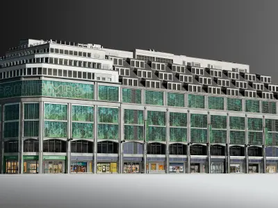 Modern Commercial Building 3D model purchase