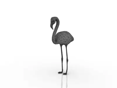 Flamingo bird 3D model purchase