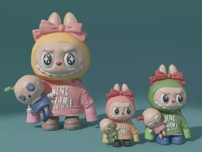 Labubu 02 3D model purchase