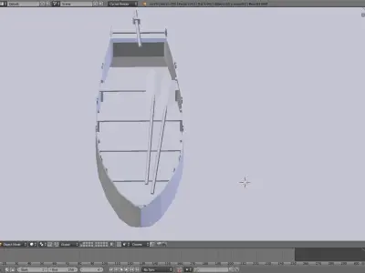 Row boat 3D model
