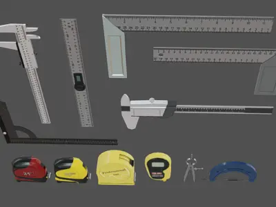 Measurement Tools Low-poly 3D model