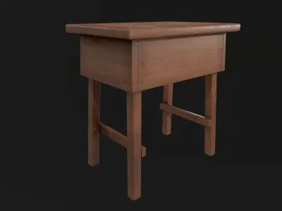 Side table Low-poly 3D model buy