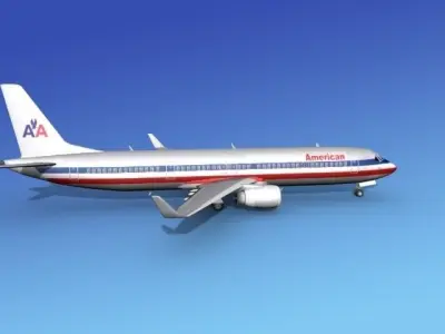 Boeing 737-900ER American Airlines 3D model