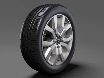 Subaru Justy RS wheel 2017 3D model