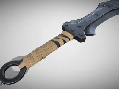 Flat Iron the Chopper 3D model