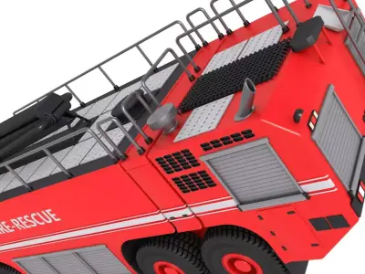Fire Rescue Truck 3D model purchase