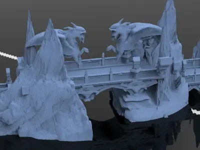 Greek Pegasus bridge 1  3D model