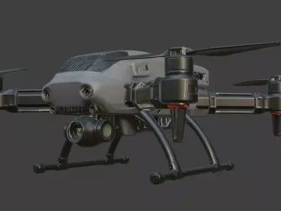 Hexacopter Drone 3D model purchase