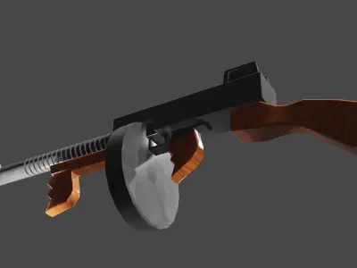 tommy gun  3D model