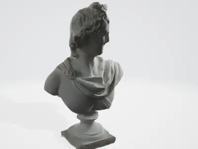 Stone Statue 3D Render 3D model