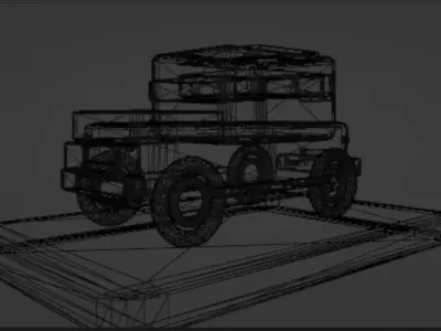 Stylized SUV Vehicle  Low Poly Car Low-poly 3D model