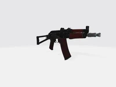 KA74U Gun Low-poly 3D model