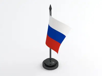 Table Flag Russia 3D model