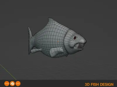 FISH ASSET Low-poly 3D model