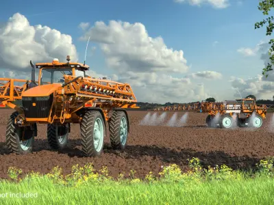 Folding Arms Farm Sprayer Generic 3D model