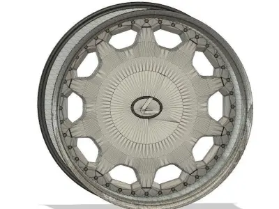 3 Piece Lexus UCF10 Wheels  3D model