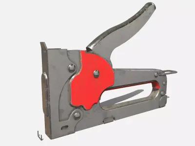 Staple Gun Low-poly 3D model purchase