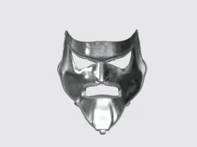Iron Warrior Mask Low-poly 3D model