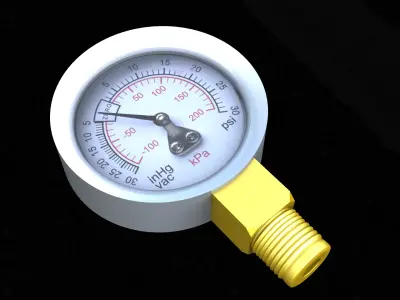 Pressure Gauge Free 3D model