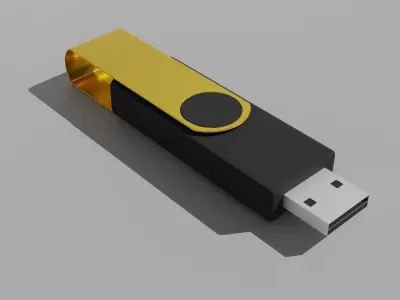 Flash Drive Low-poly 3D model
