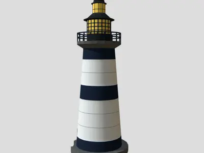 Lighthouse - Low-poly PBR Model Low-poly 3D model purchase