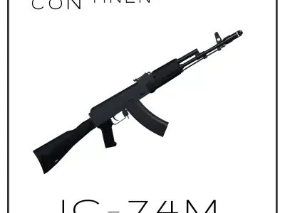 IC-74M rifle 3D model