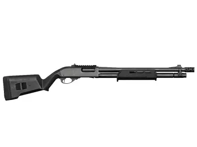 Remington 870 MAGPUL KIT Low-poly 3D model