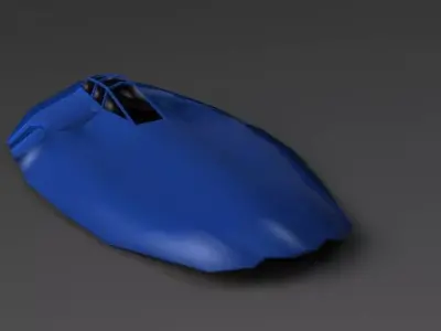 Skimmer space fighter 3D print model