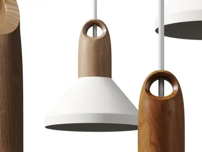 Matiere Industrial Vintage Pendant Light Low-poly 3D model