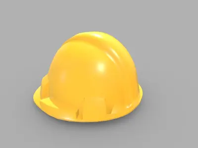 Hard Hat Low Poly PBR Realistic Low-poly 3D model