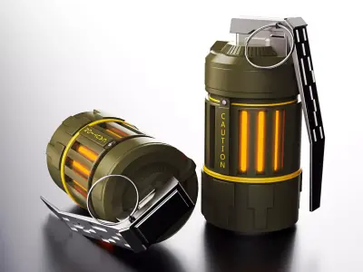 Free Sci-fi Grenade Free 3D model