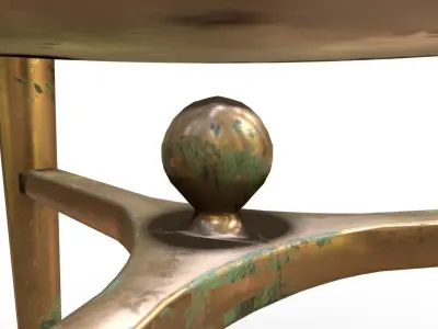 Rome Bronze Table Low-poly 3D model