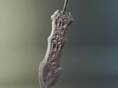 Darksiders sword of war Stylized Free low-poly 3D model