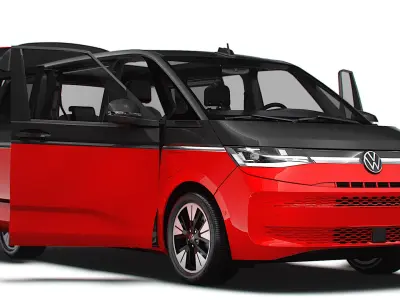 VW T7 Multivan Long HQ Interior 2025 3D model purchase