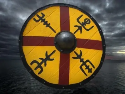 shield colection Low-poly 3D model