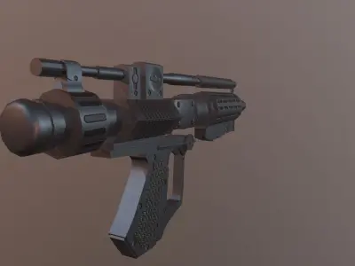 E-5 blaster rifle Blaster Droid Low-poly 3D model