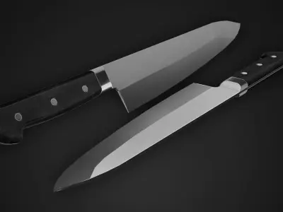 Kitchen Knife - Game Ready Low-poly 3D model