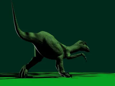 Velociraptor model dinosaur Low-poly 3D model