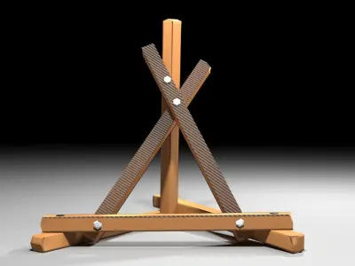 Military Barricade - Pyramid Obstacle 3D model
