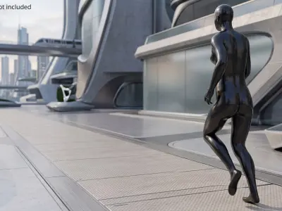 Female Mannequin Rigged For Maya 3D model