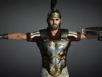 Soldier Warrior Character - Realistic 3D model 3D model
