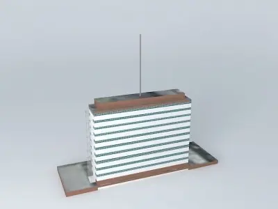Industrial Bank Building Free 3D model
