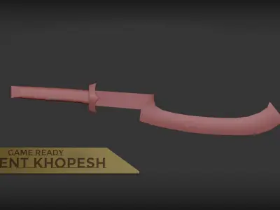 Game Ready Ancient Khopesh Low-poly 3D model