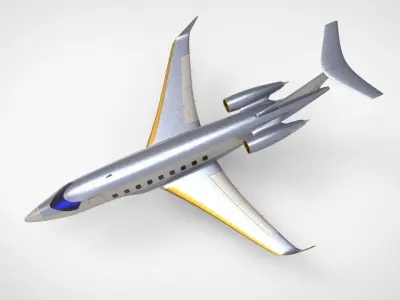 private jet 3D model get