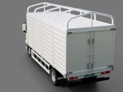 Isuzu Giga Tractor Box Truck 3D model