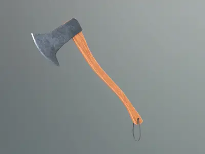 Axe Wooden Handle 3D model