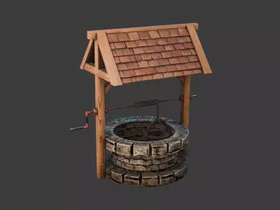 Historic Masonry - Medieval Wells Collection Low-poly 3D model
