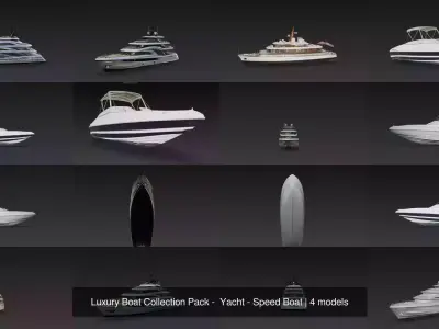 Luxury Boat Collection Pack -  Yacht - Speed Boat